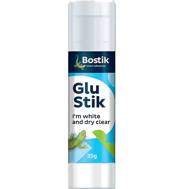 20 Pack Bostik Glue Sticks Clear 35g Glue White Dries Clear