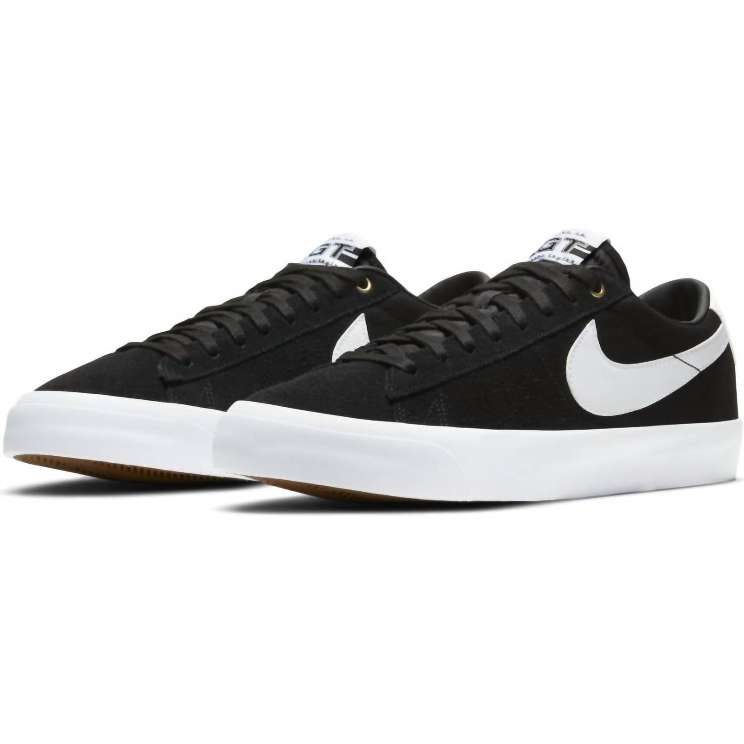 Men's Sb Blazer Low Pro Gt Skate Shoes In Black/white