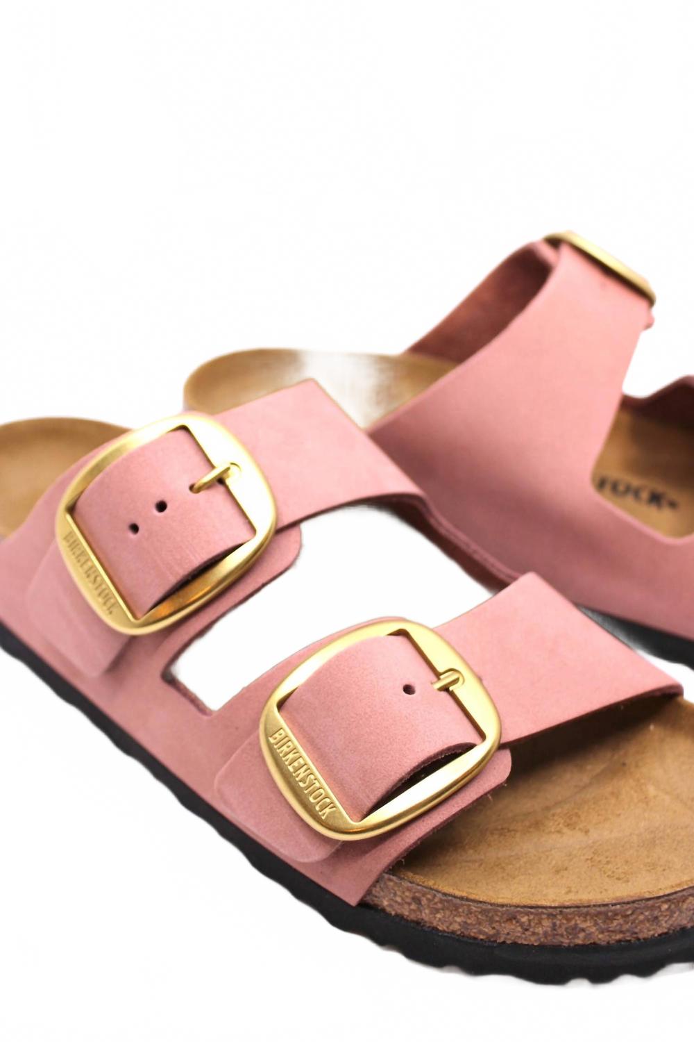 Women's Arizona Big Buckle Narrow Sandal In Old Rose