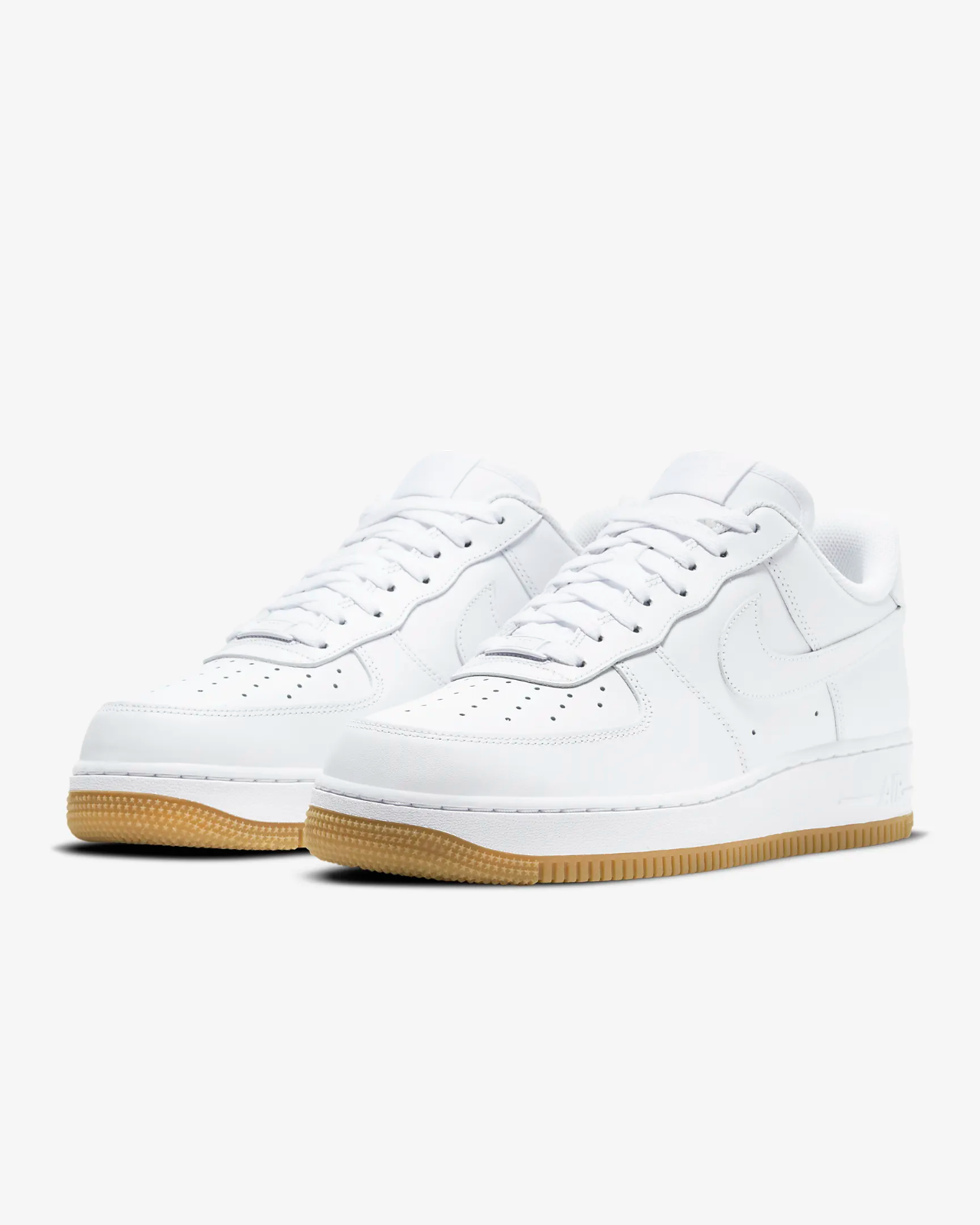 Men's Nike Air Force 1 '07 DJ2739-100 Sneakers White Gum Leather Low Top Shoes
