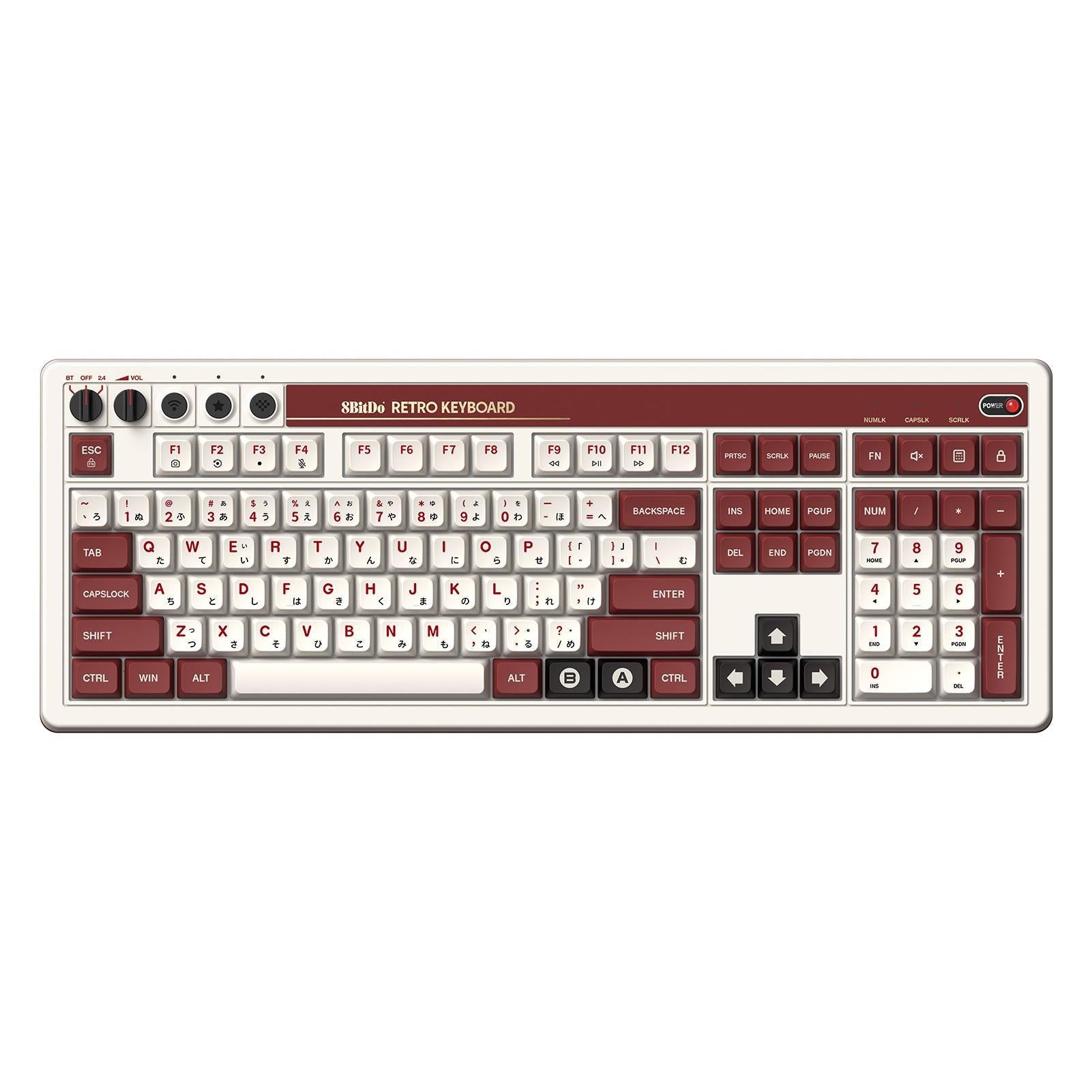 8BitDo Retro 108 Mechanical Keyboard - Fami Edition