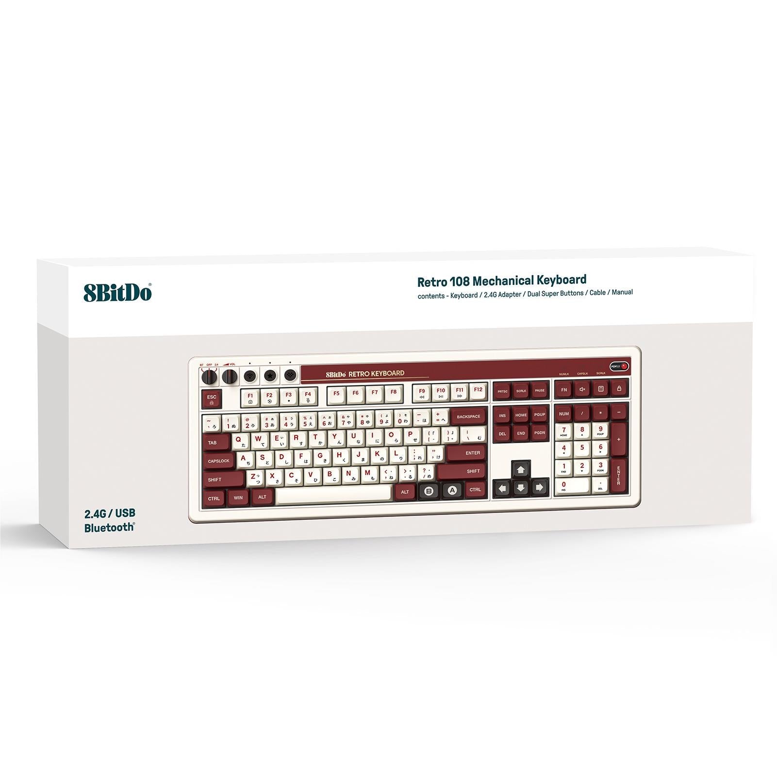 8BitDo Retro 108 Mechanical Keyboard - Fami Edition