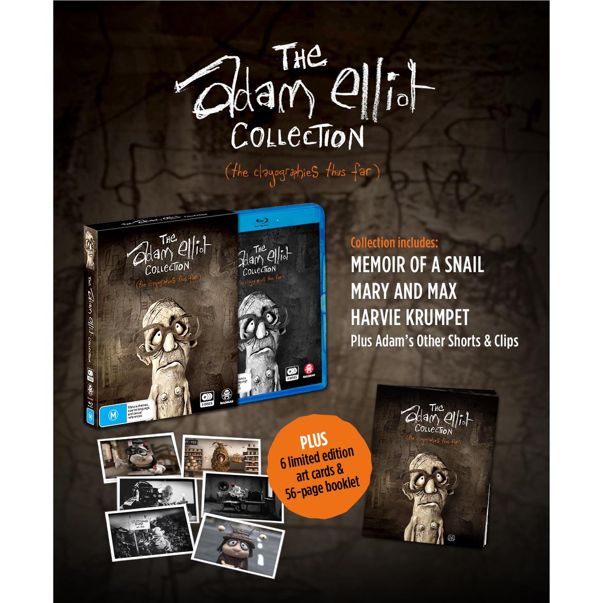 Adam Elliot Collection, The (Harvie Krumpet/ Memoir of a Snail/ Mary & Max)