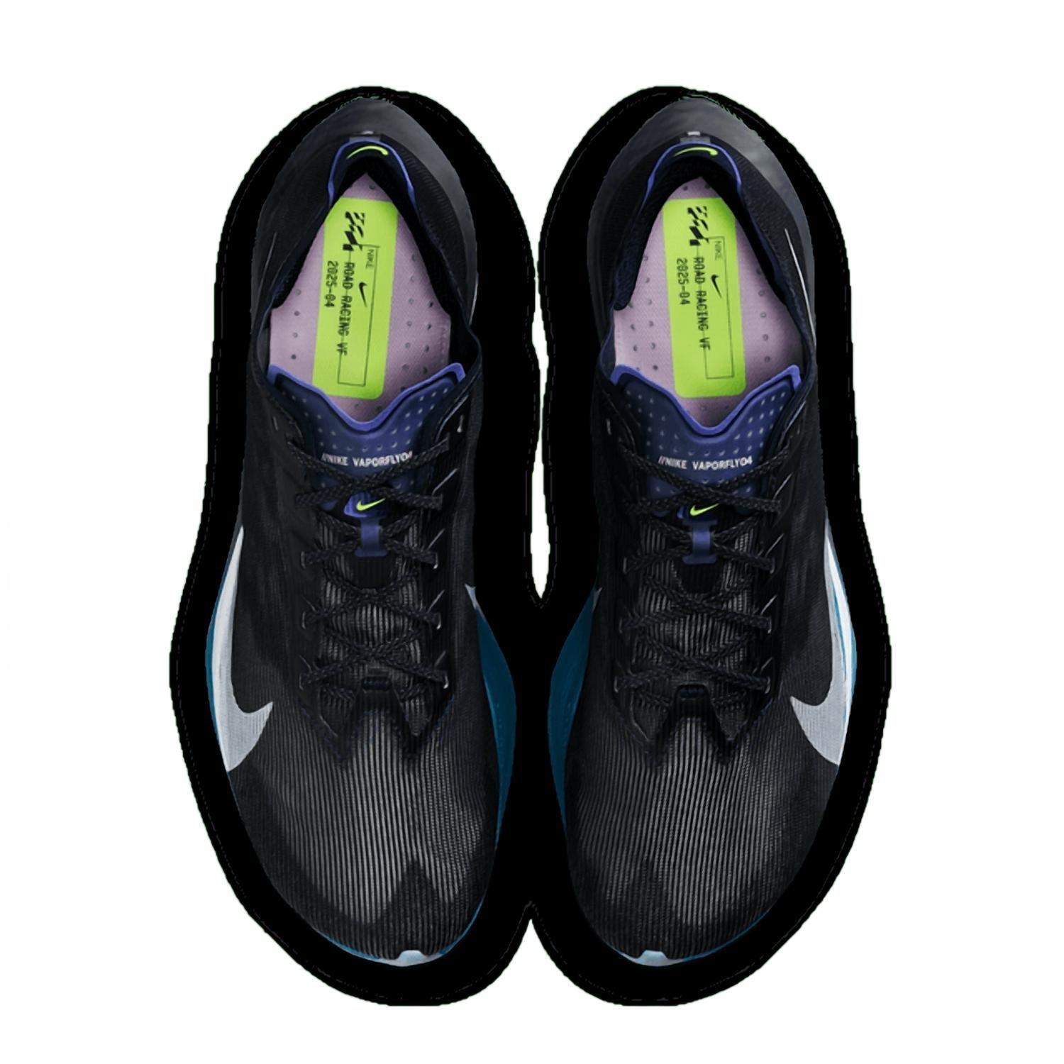 Men's Vaporfly 4 Shoes In Obsidian/white/persian Violet