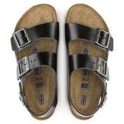 Men's Milano Amalfi Soft Footbed Sandals In Black