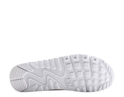 Men's Nike Air Max 90 Triple White/White-Wolf Grey Running Shoes CN8490-100