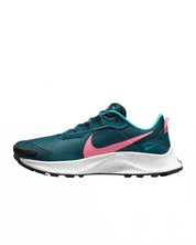 Women's Pegasus Trail 3 Running Shoes In Dark Teal Green/pink Glow