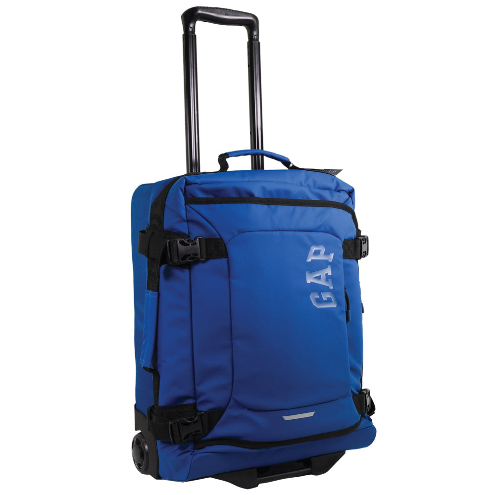 3pc GAP Soft-Shell Suitcase Lockable Travel Trolley Luggage Set 73cm Blue