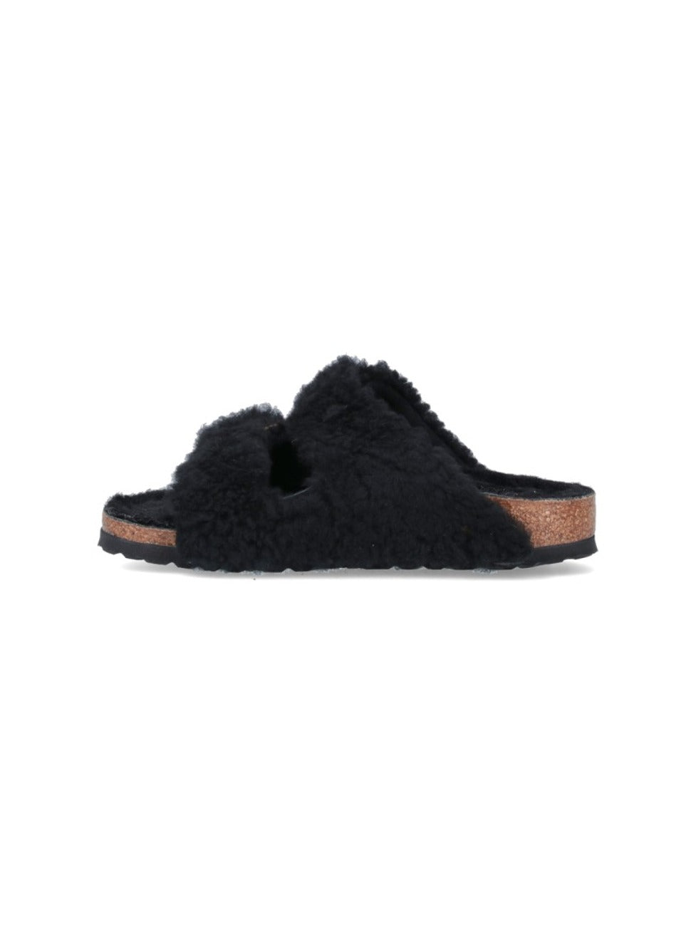 "Arizona Big Buckle Shearling" Sandals