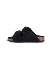 "Arizona Big Buckle Shearling" Sandals