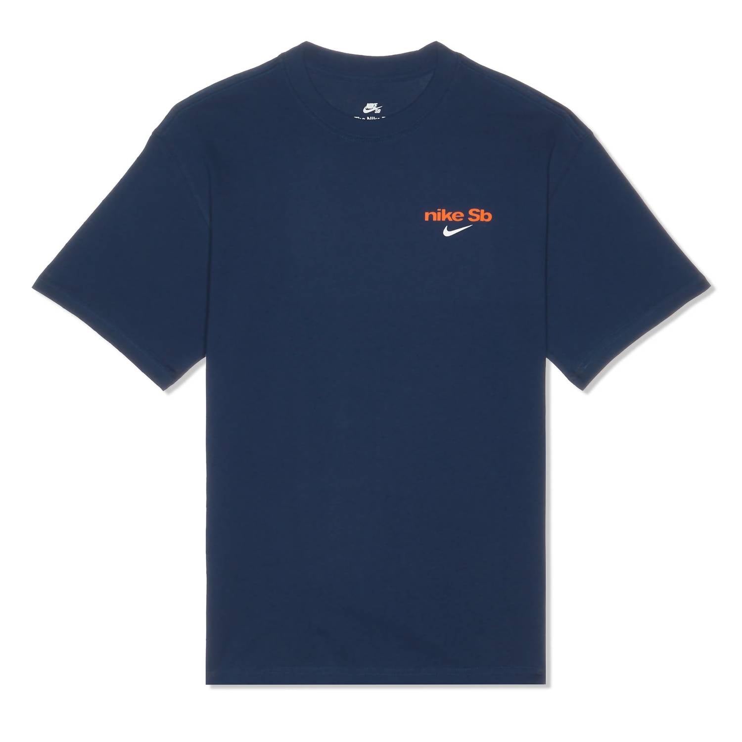 Men's Sb Skate Stacked Logo T-Shirt In Midnight Navy