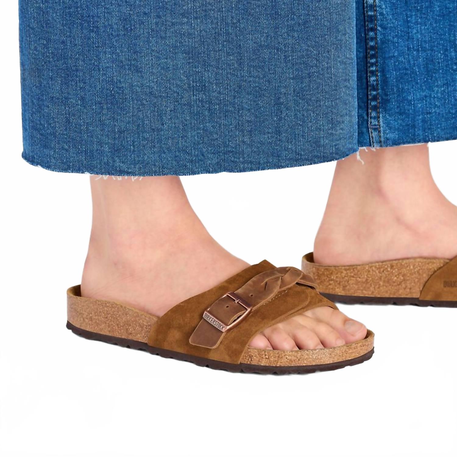 Women's Oita Braided Narrow Sandal In Mink
