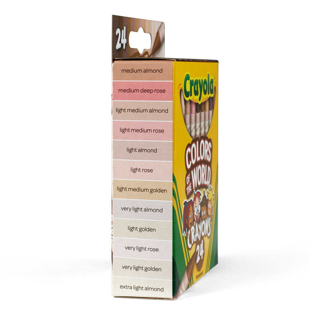 24pc Crayola Colours Of The World Crayons 3+