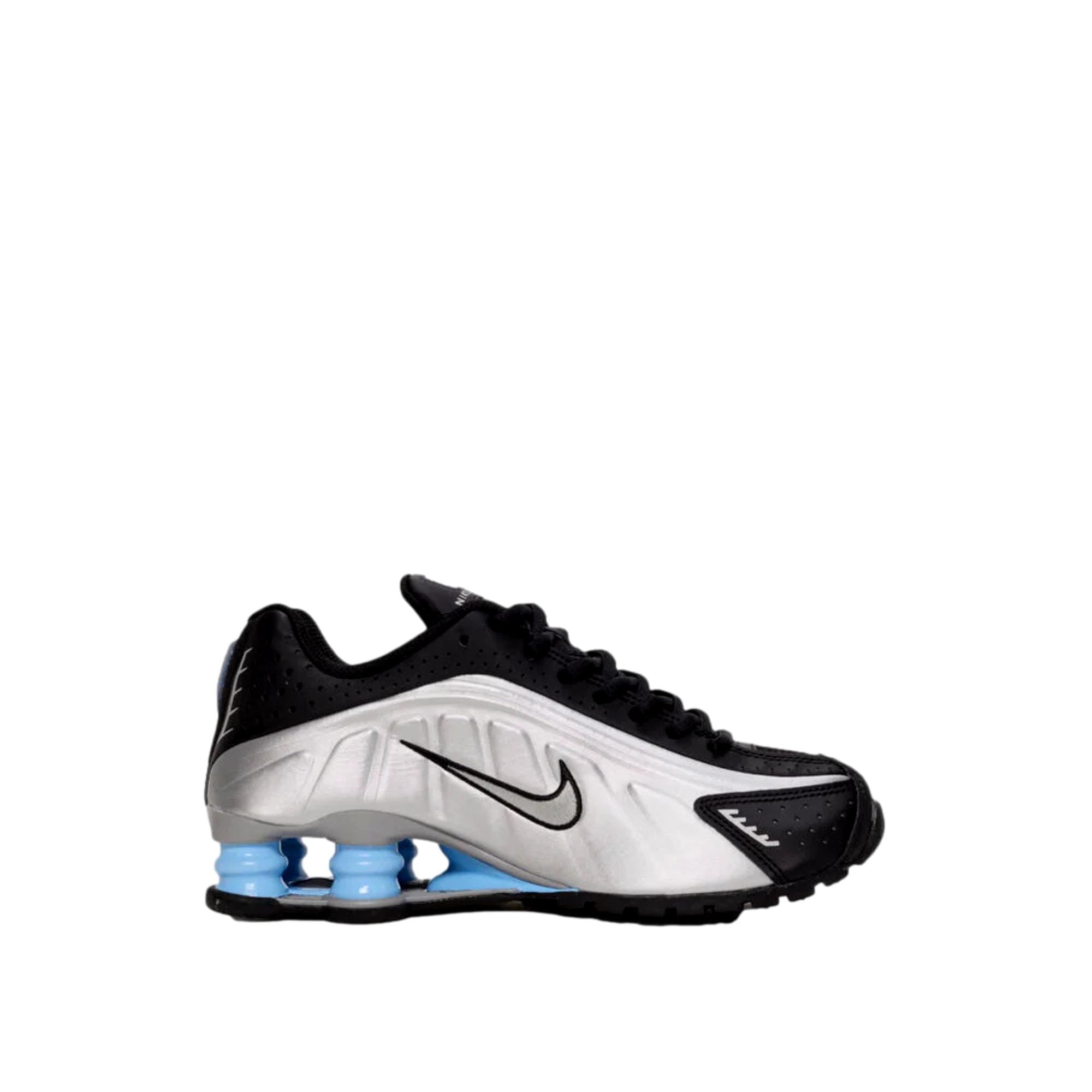 Grade-School Nike Shox R4 Metallic Silver CW2626-004