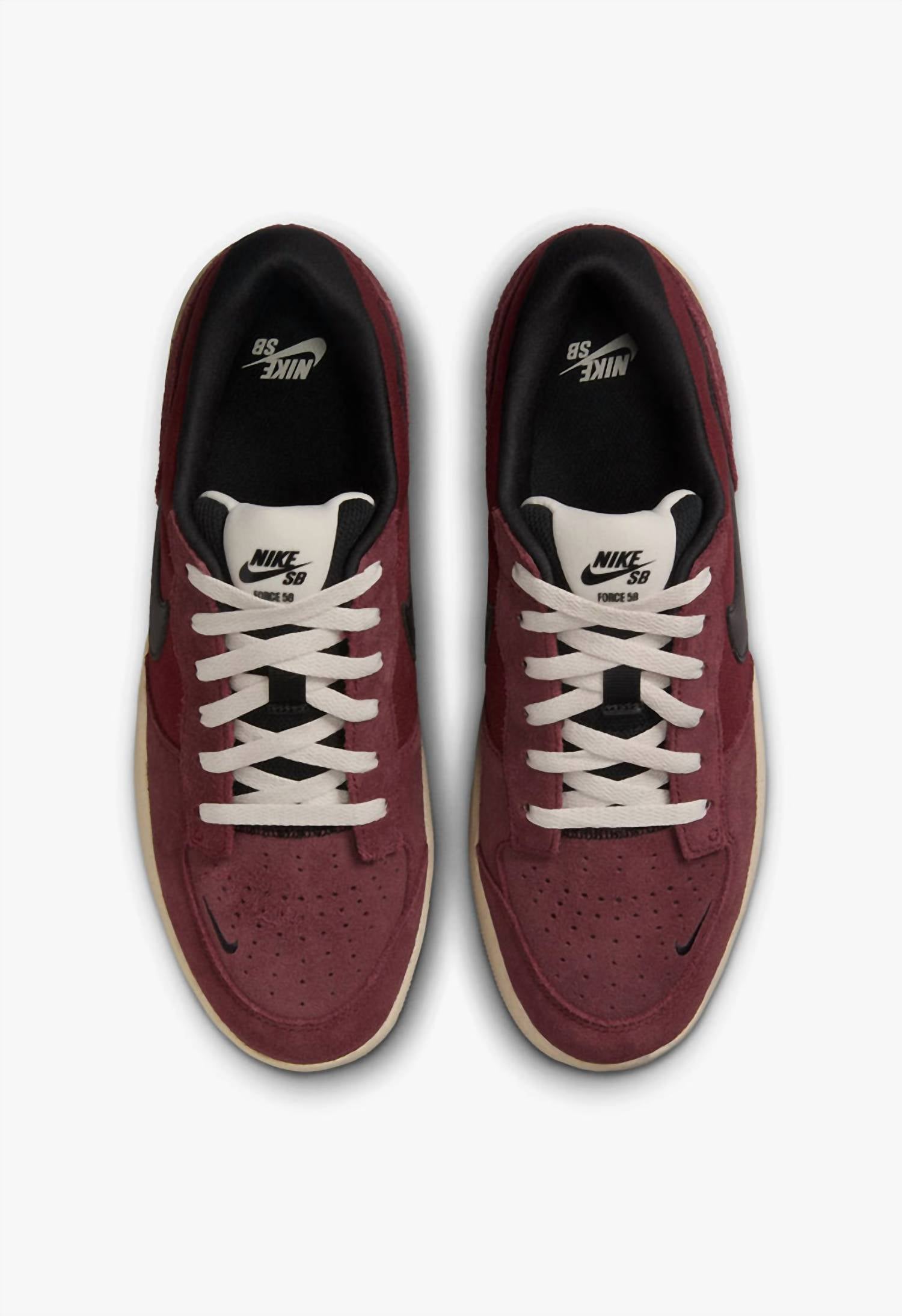 Men's Sb Force 58 Skate Shoes In Dark Team Red