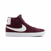 Men's Blazer Mid Sneakers In Burgundy Crush/summit White