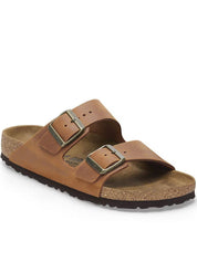 Arizona Brown Leather Open Toe Sandals
