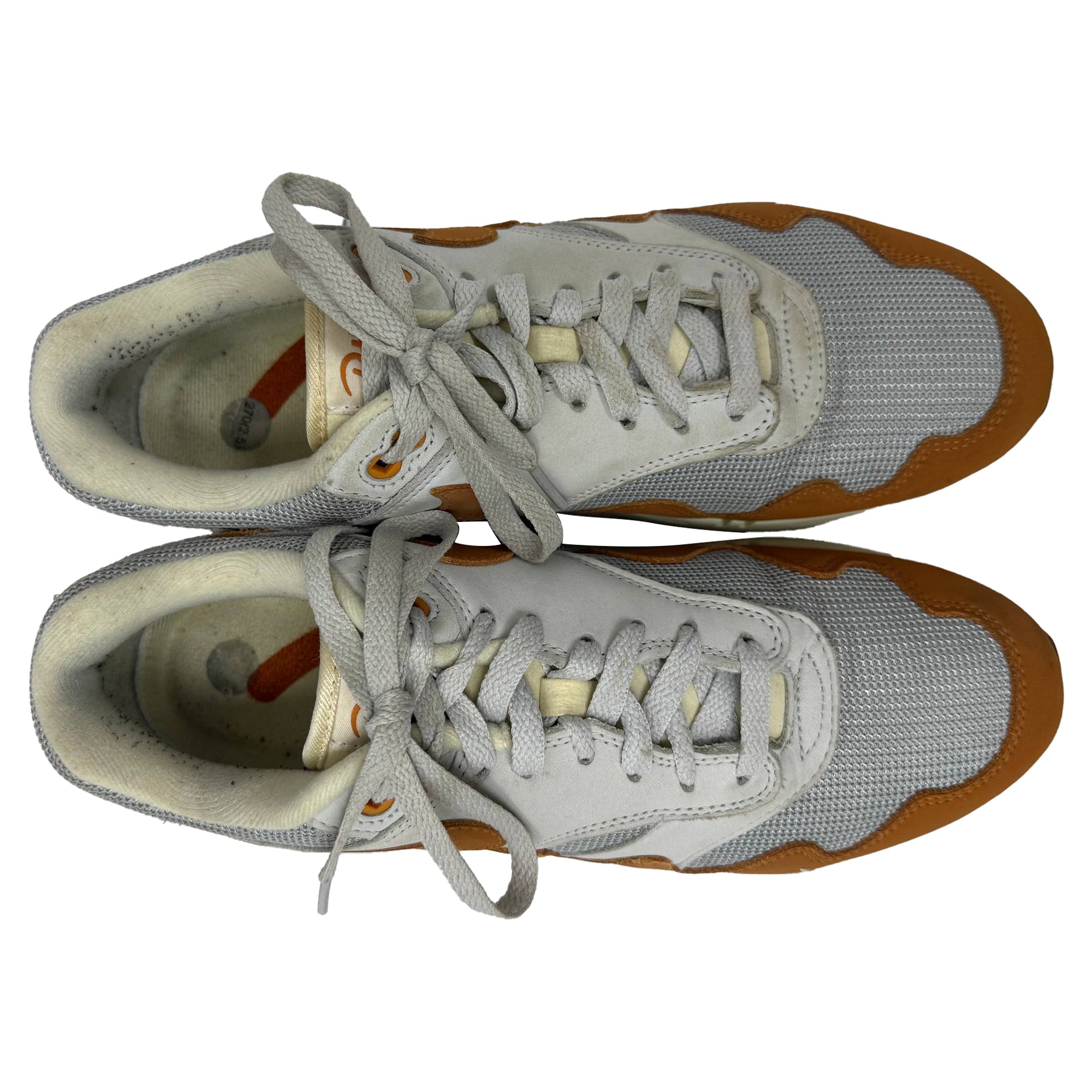 Nike x Patta Air Max 1 Sneakers Monarch Orange Leather