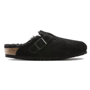 Women's Boston Shearling Clog In Black