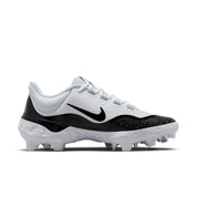 Nike Alpha Huarache EliteLow MCS Men'sWhite Black Baseball Cleats LIQ1206