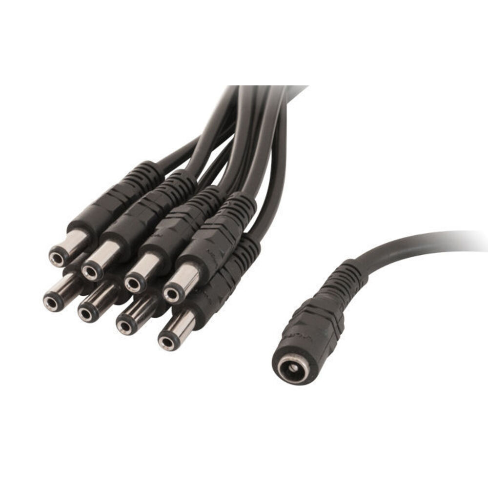 2.1mm Socket to 8x Power Plugs DC Distribution Lead