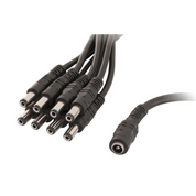 2.1mm Socket to 8x Power Plugs DC Distribution Lead