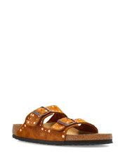 Arizona Rivet Brown Suede Two-Strap