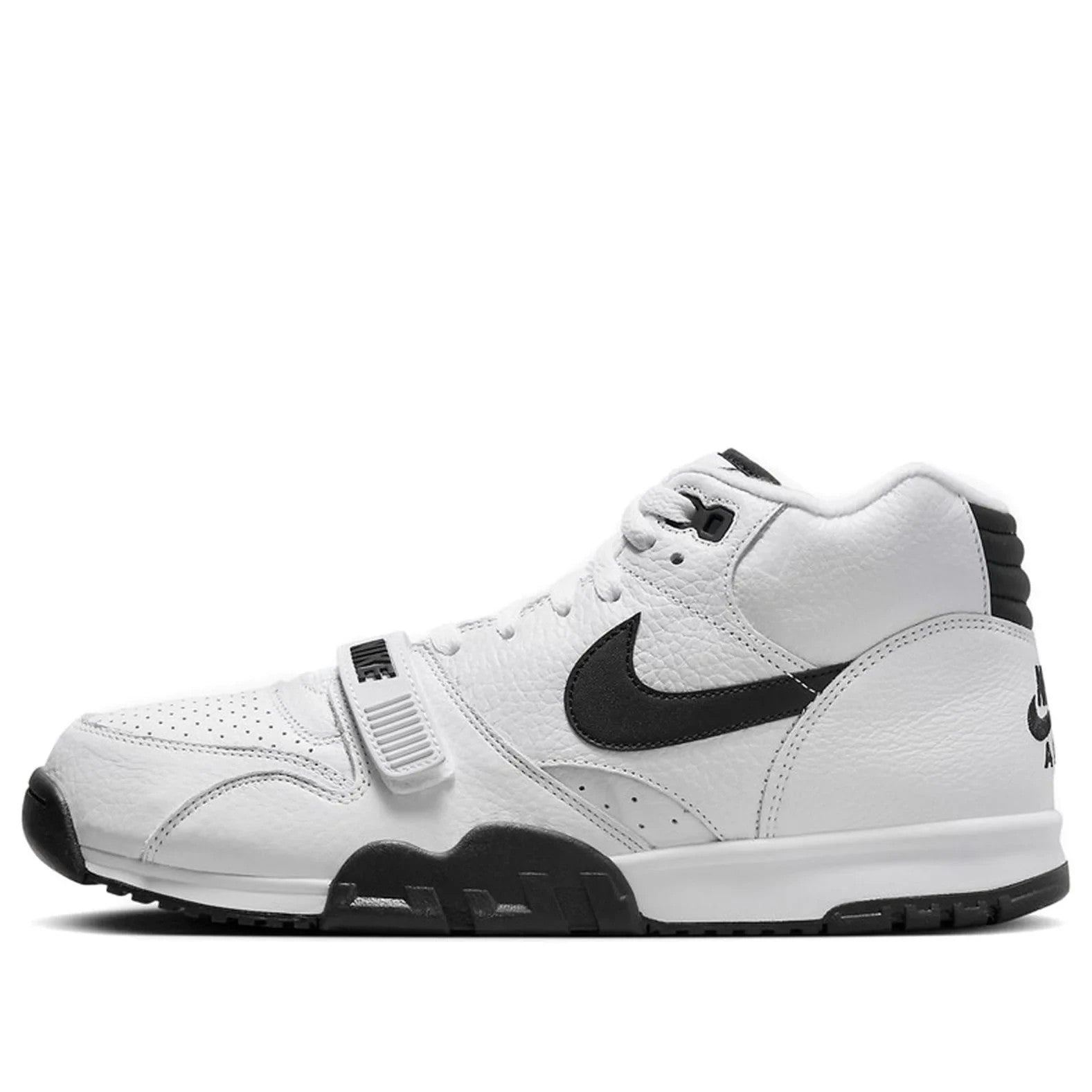 Men's Nike Air Trainer 1 FB8066-100 Sneakers White Black Leather Training Shoes