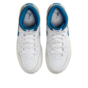 Nike Air Jordan 1 Mid SE White / Industrial Blue - Sail  FN7432-141 Grade-School