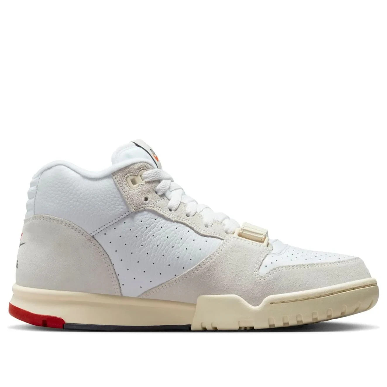 Men's Nike Air Trainer 1 DZ2547-100 Sneakers White Red Leather Training Shoes