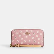 Coach Outlet Long Zip Around Wallet With Floral Print