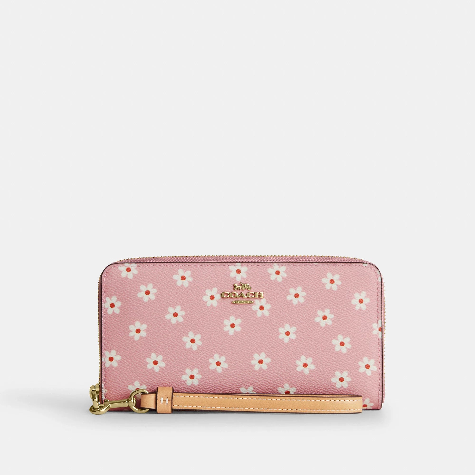 Coach Outlet Long Zip Around Wallet With Floral Print