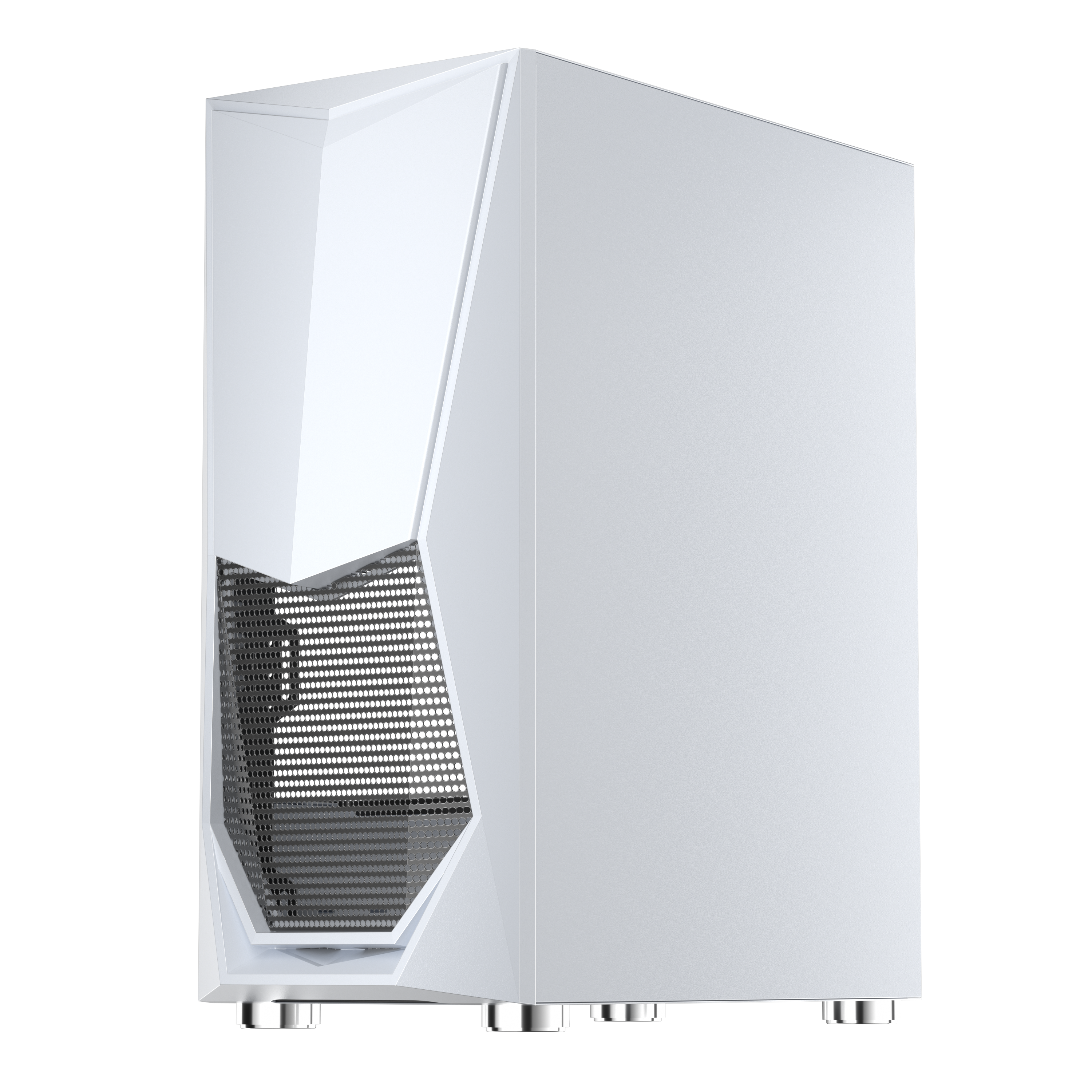 1st Player DK-3 ATX/Micro ATX Tempered Glass PC Computer Case (White)