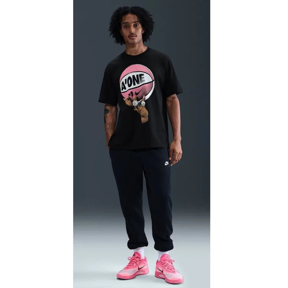 Nike A'ja Wilson Basketball T-Shirt Unisex Graphic Black Short Sleeve DSGL1221