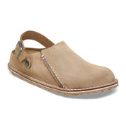 Women's Lutry Suede Clog In Gray Taupe