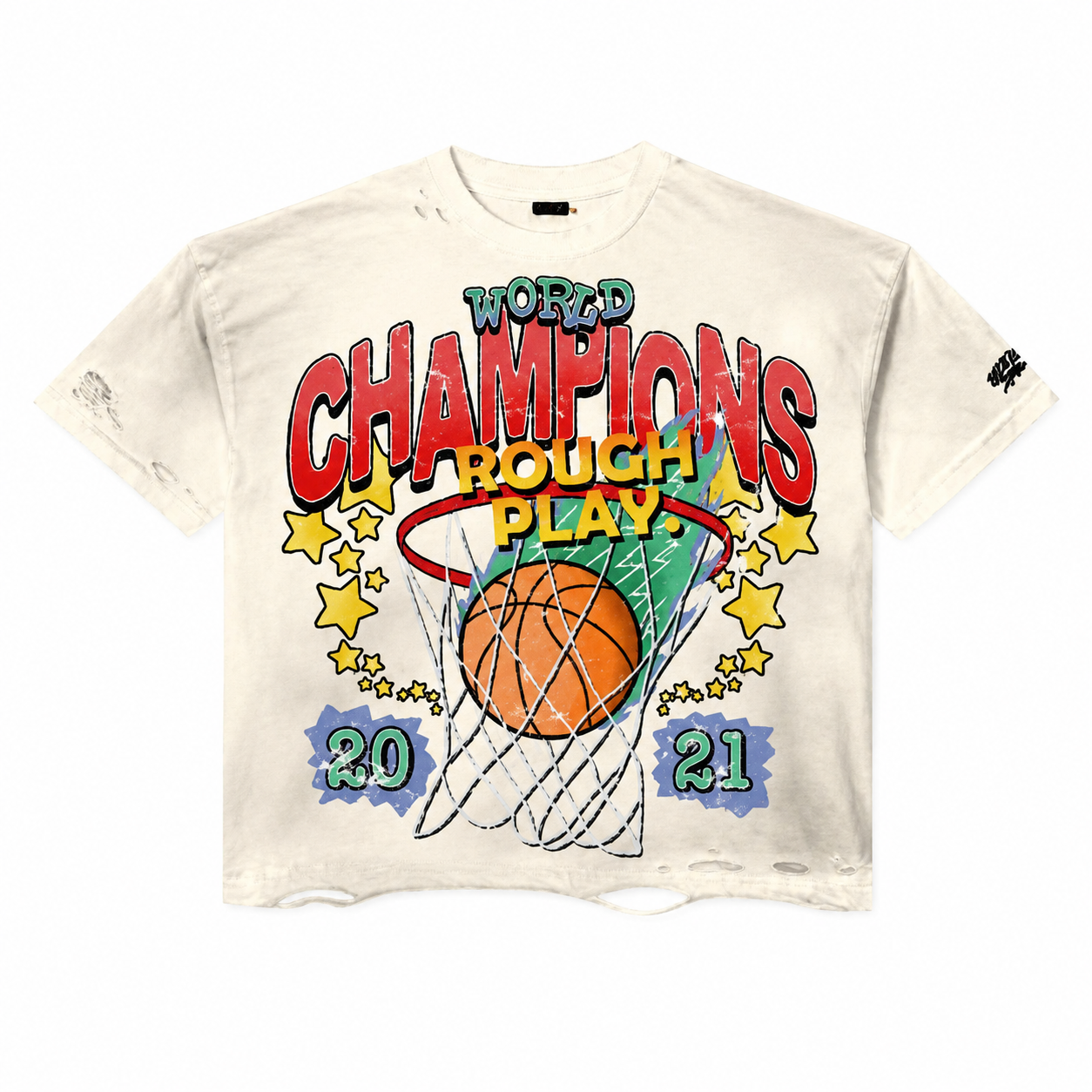 Men's Rough Play Championship T-Shirt Off-White/Sail championstee-yell
