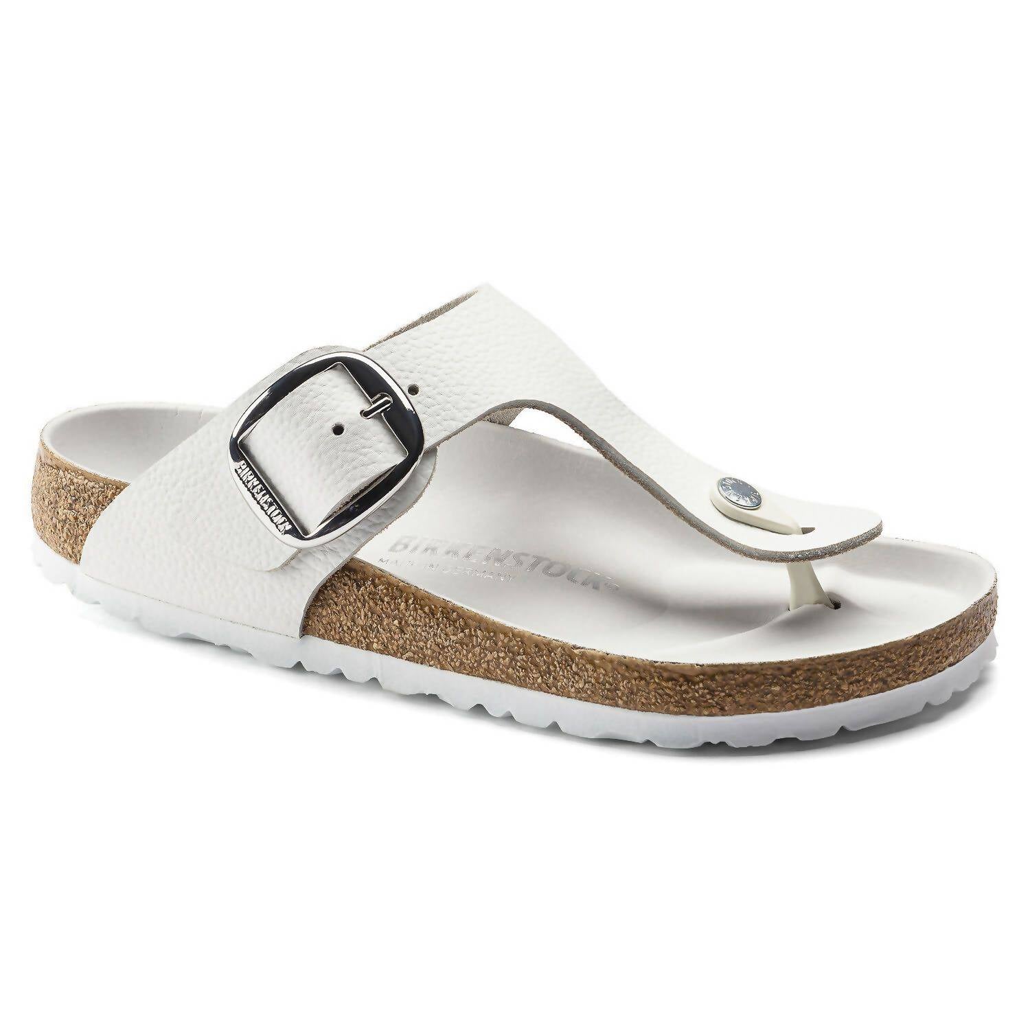 Women's Gizeh Big Buckle Sandals In White