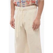 Birkenstock TEKLA Striped Cotton Pants with Drawstring Men's Waist