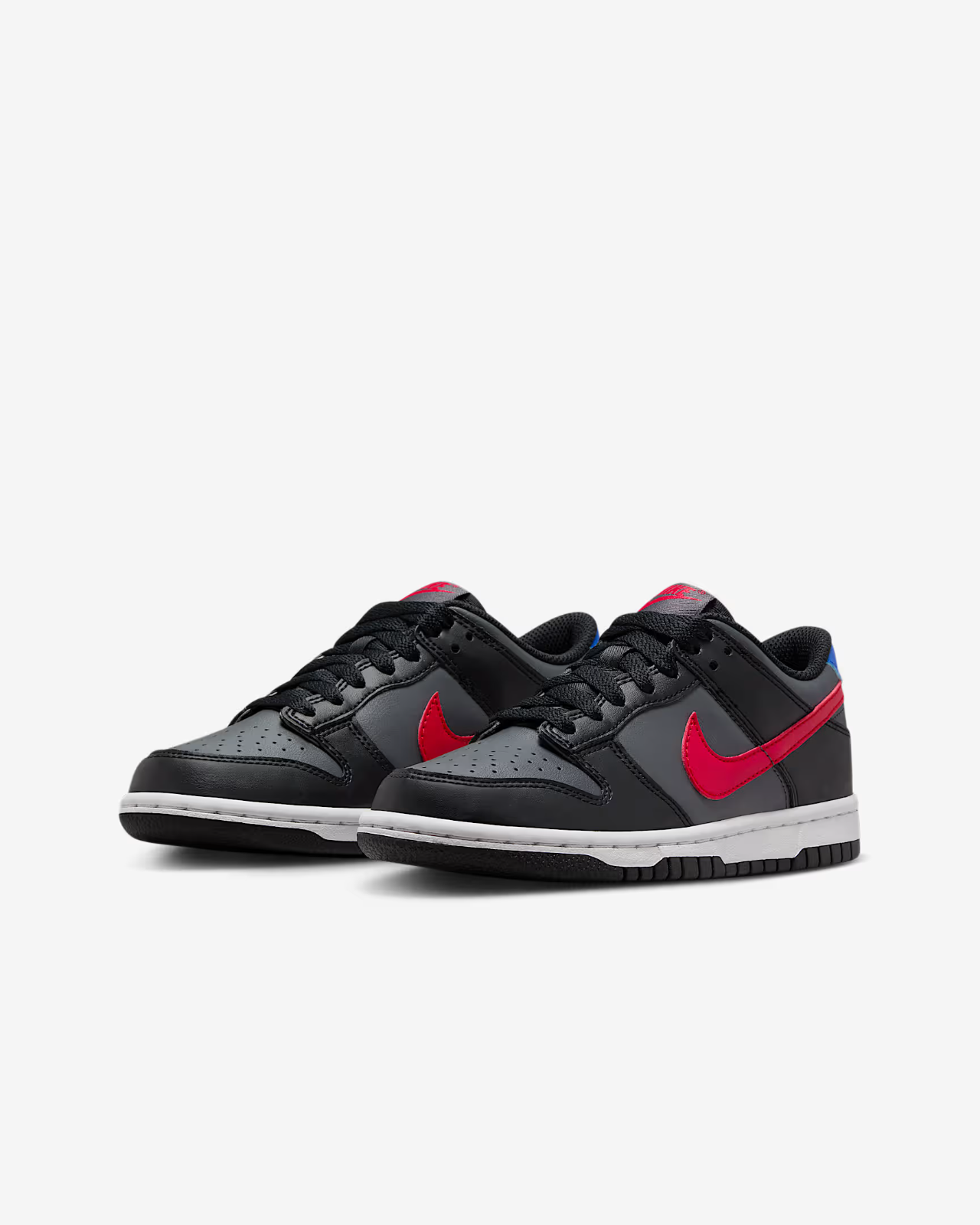 Kids Nike Dunk Low FV0373-001 Sneaker Black Leather Lifestyle Shoes RHS4515