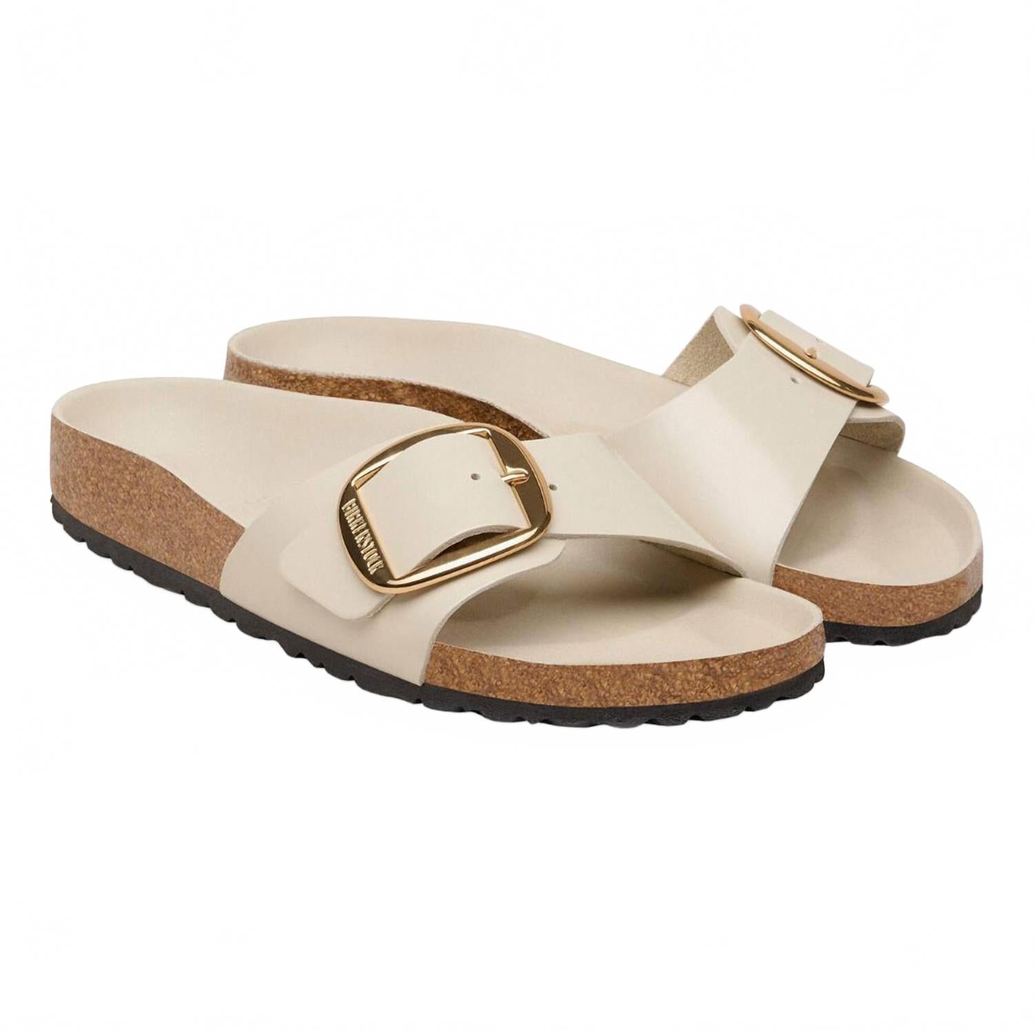 Women's Madrid Big Buckle Sandals In Ecru