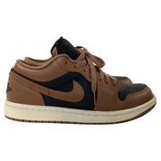 Nike Air Jordan 1 Low in Brown And Black Leather