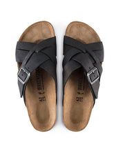 Lugano Oiled Leather Sandal in Camberra Old Black