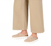 Women's Papillio Boston Chunky Suede Clogs In Warm Sand