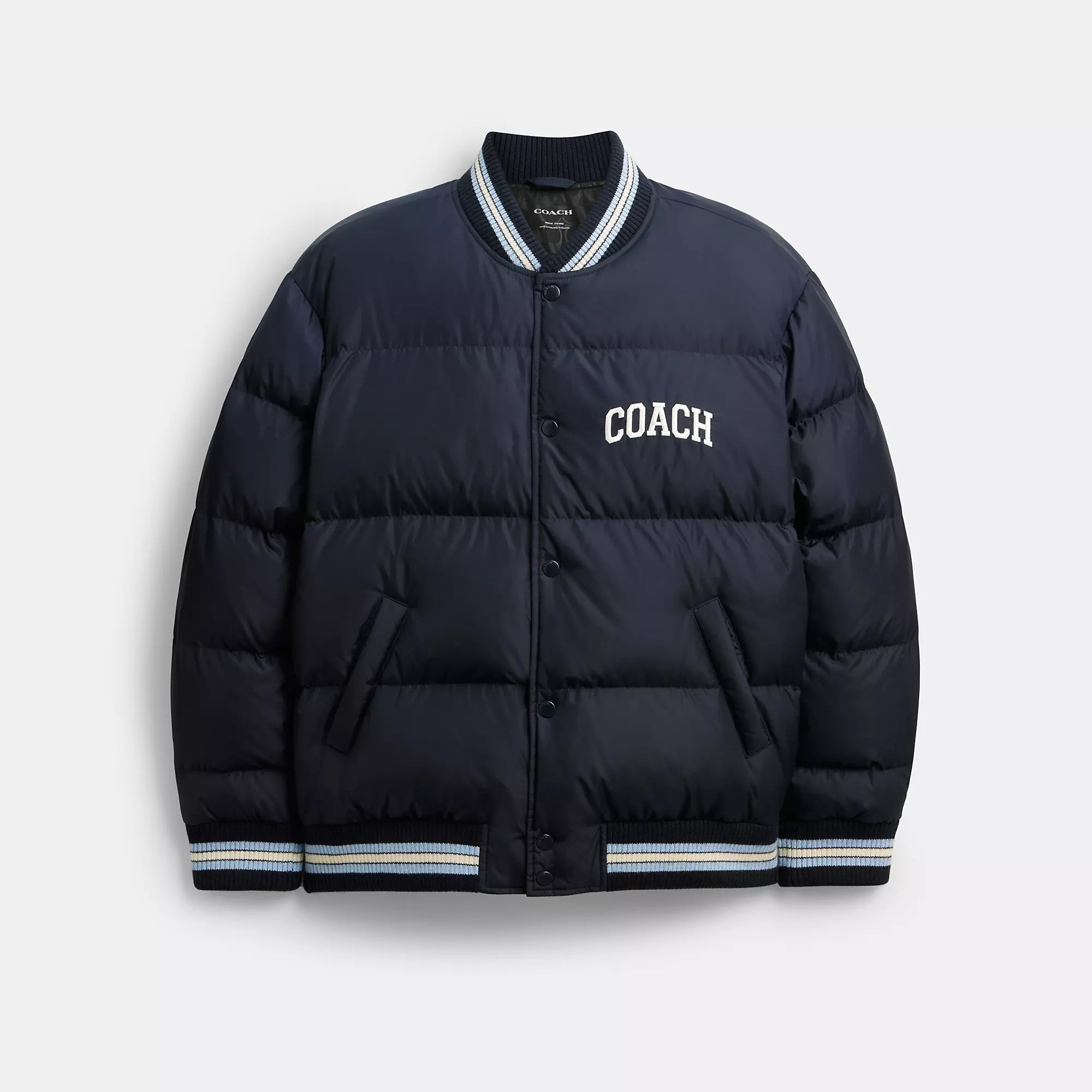 Coach Outlet Varsity Down Jacket In Recycled Polyester