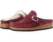 Women's Buckley Suede Slip On Mule In Maroon