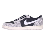 Nike Air Jordan 1 Retro Low OG Black/Muslin-Tech Grey-White  CZ0790-001 Men's
