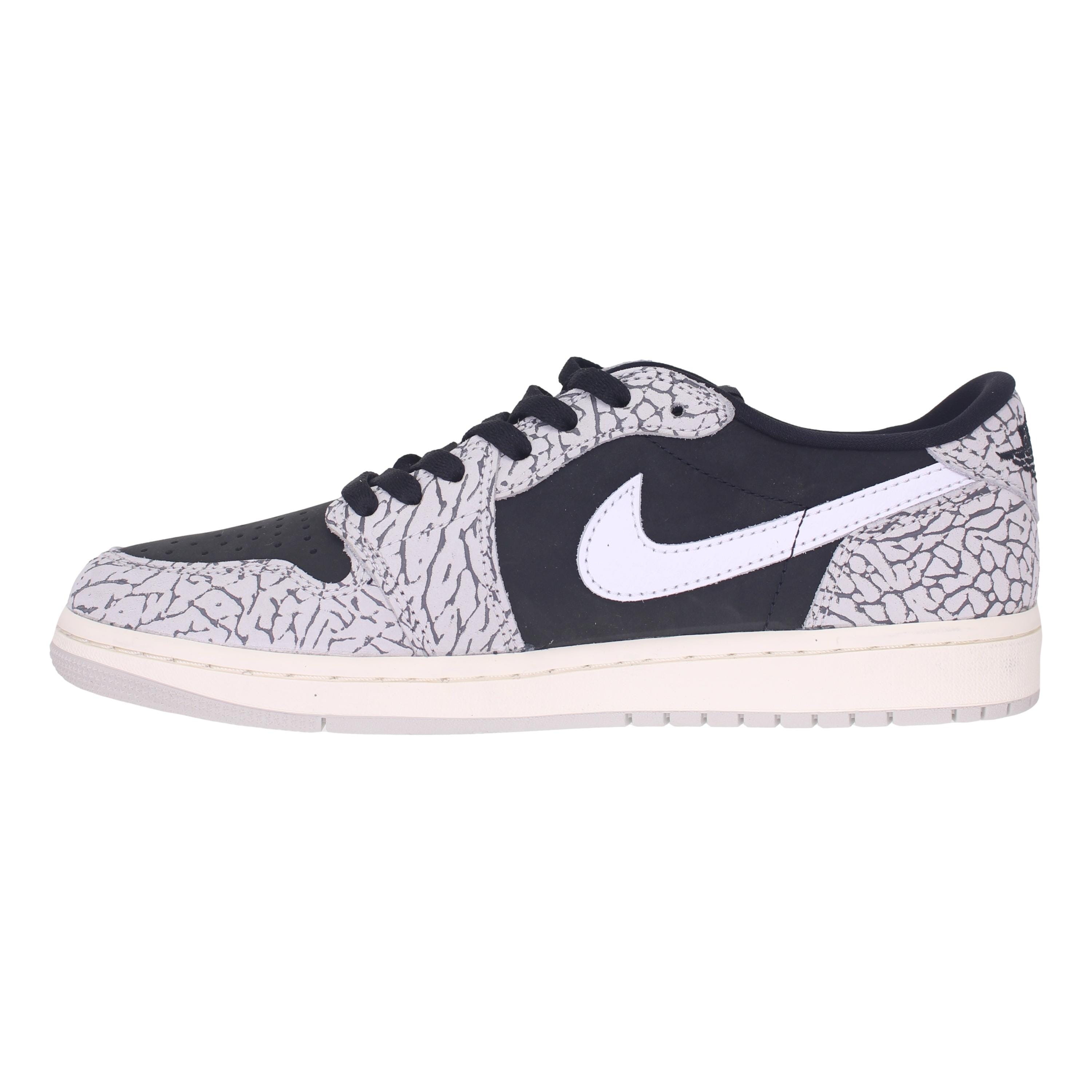 Nike Air Jordan 1 Retro Low OG Black/Muslin-Tech Grey-White  CZ0790-001 Men's