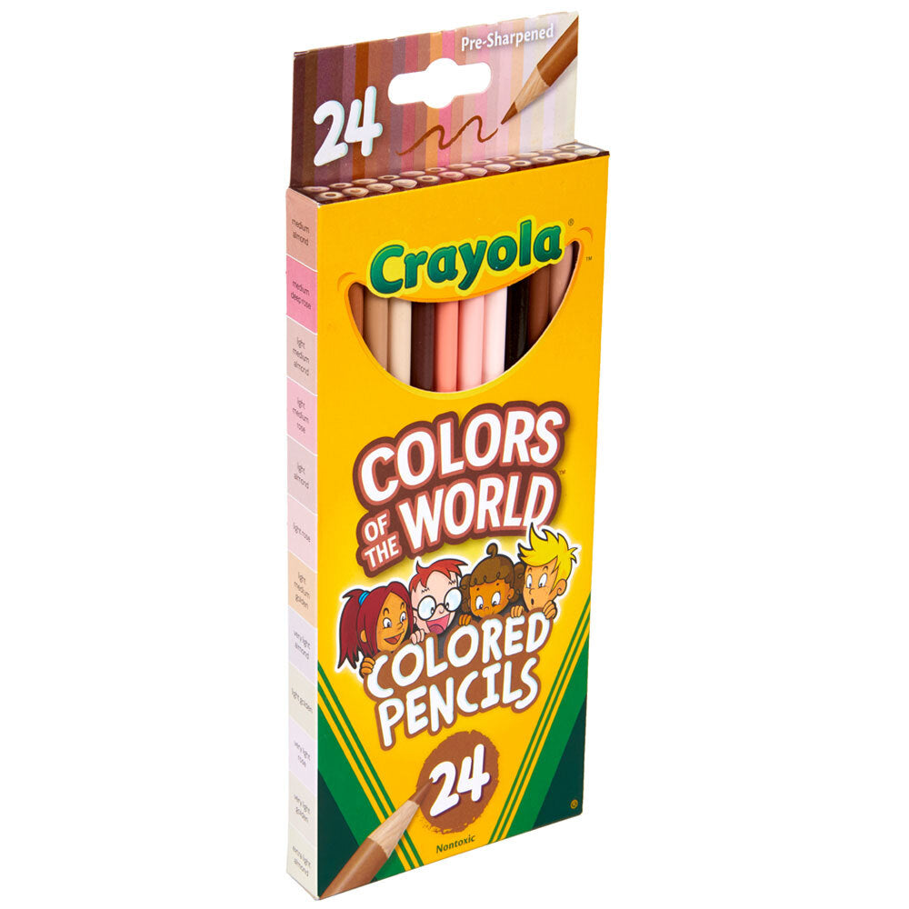 24pc Crayola Colours Of The World Pencils 3+