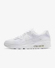 Men's Nike Air Max 90 CN8490-100 Sneaker White Leather Low Top Running Shoes