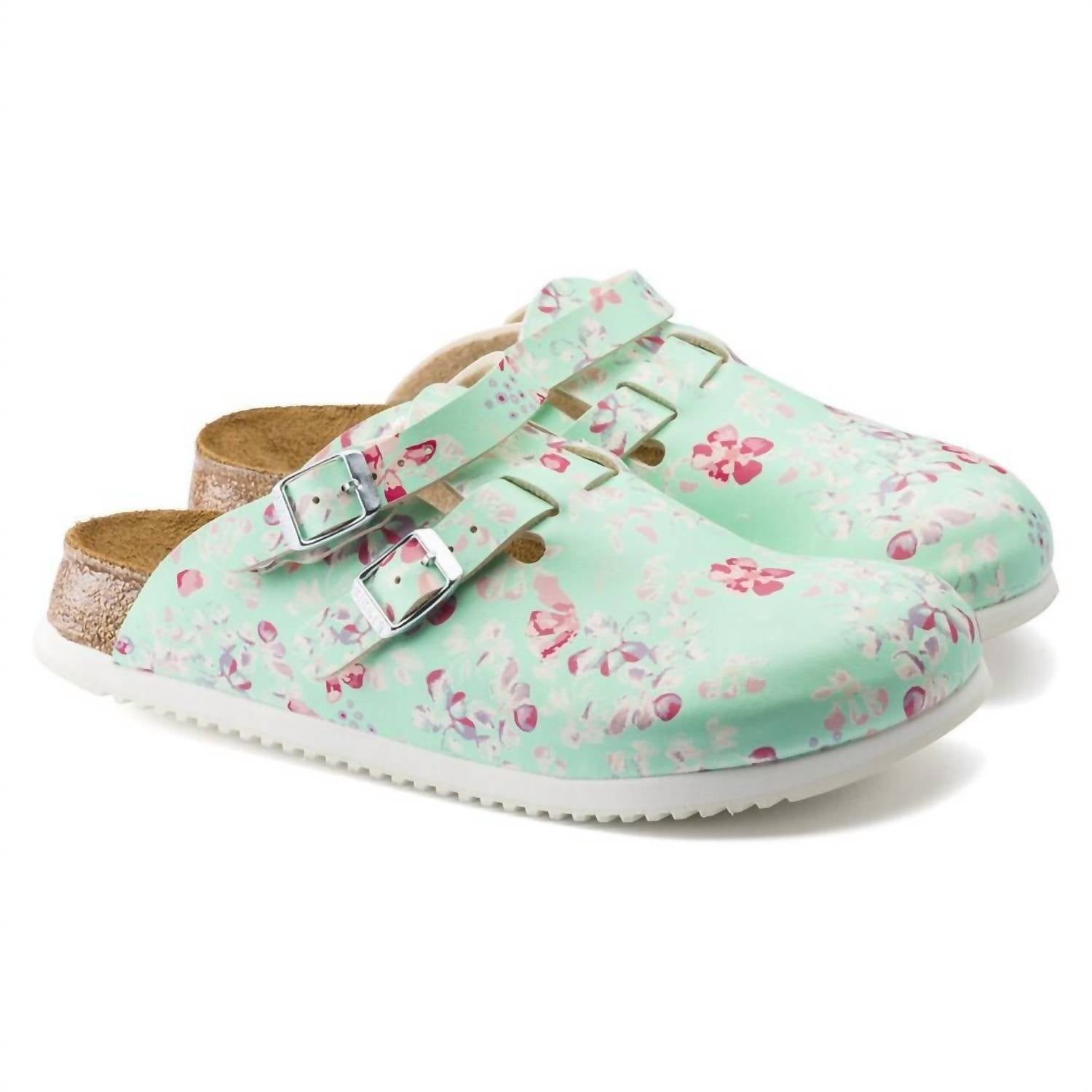Women's Kay Prof Narrow Clogs In Flower Field Mint